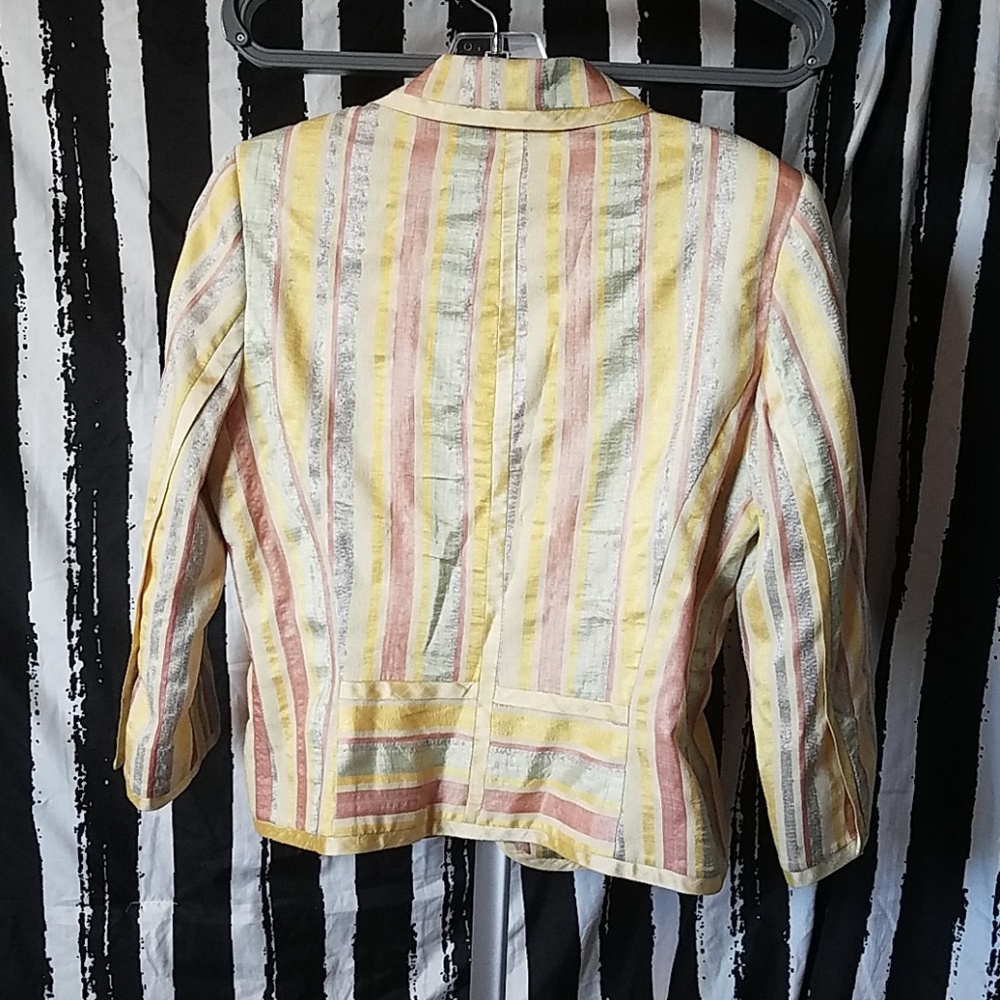 Metallic Striped Blazer - Picture 3 of 4